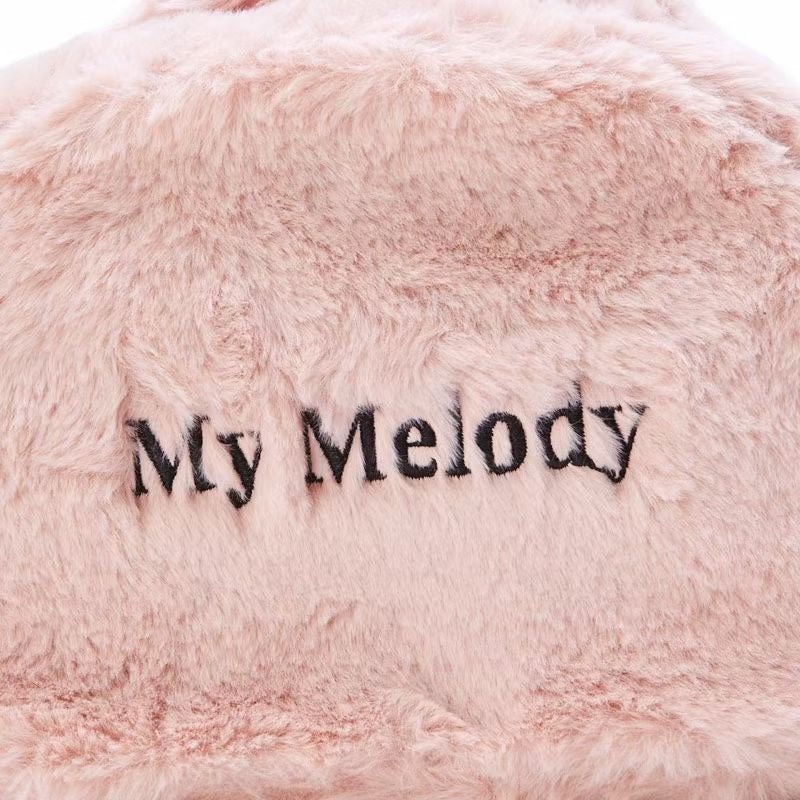 Sanrio Plush Travel Makeup Portable Storage Bag | Dividers for Cosmetics Makeup Brushes Toiletry Jewelry Digital Accessories