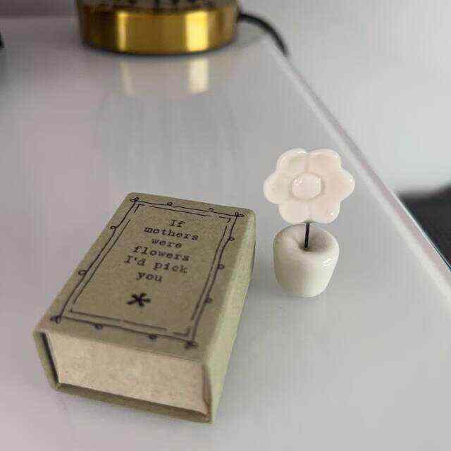 Porcelain Flower Matchbox Gift - Mother's Day Present