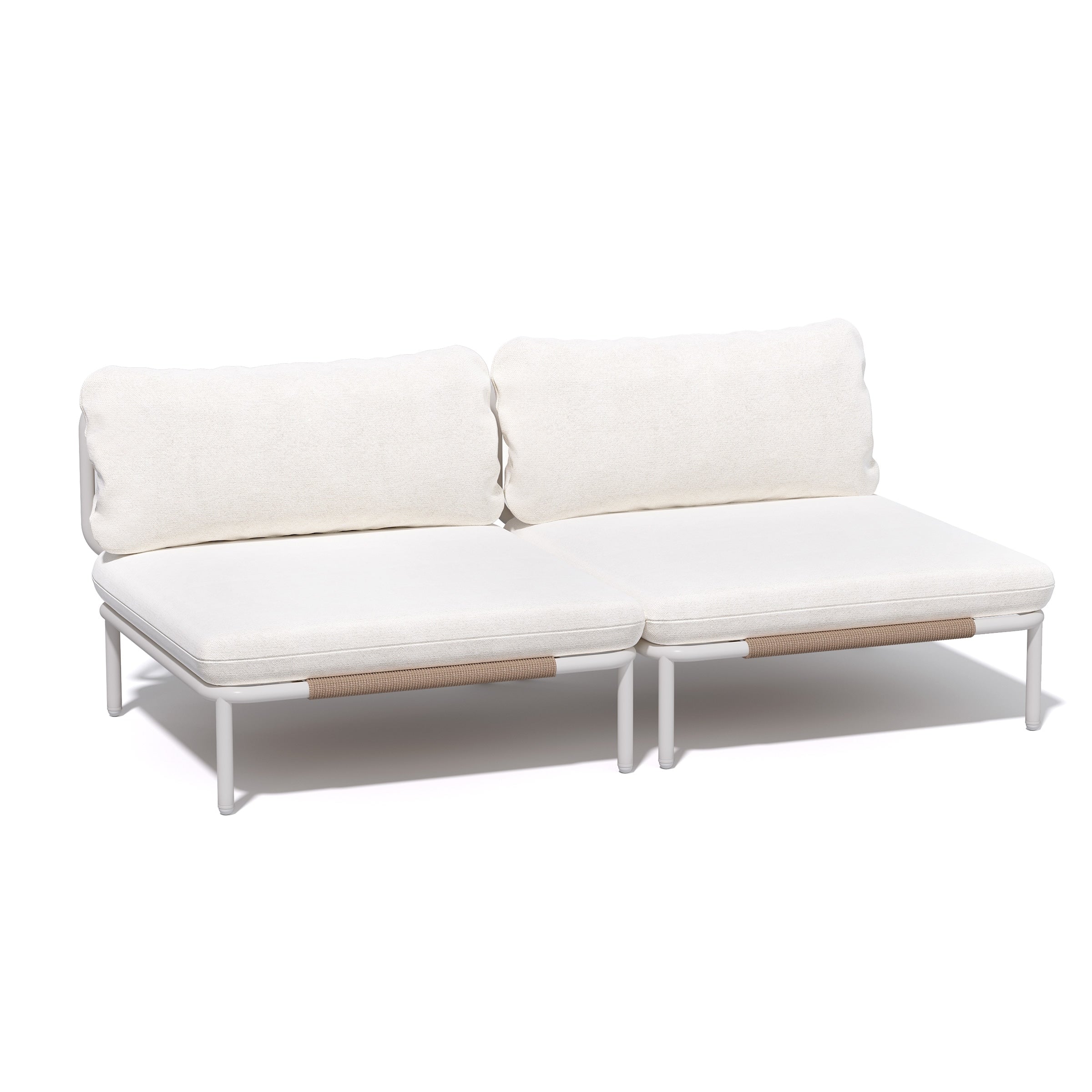 Outdoor Cushioned Sectional Sofa Chat Set Patio Furniture Conversation Set, Free Combination