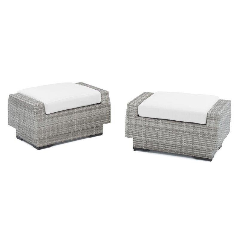 Castelli Wicker/Rattan 2 - Person Seating Group with Cushions