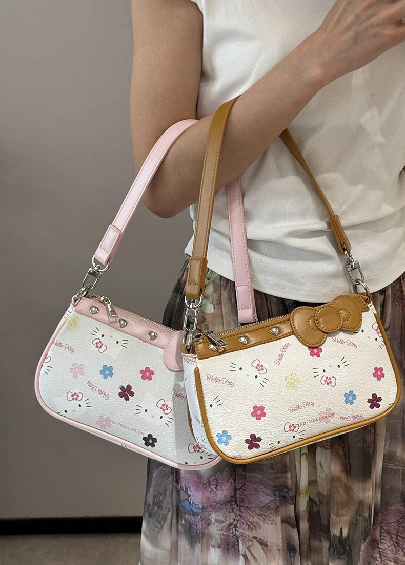 Hellokitty Hobo Bag Small Clutch Totes Handbag Top Handle Purse（gift box packaging）