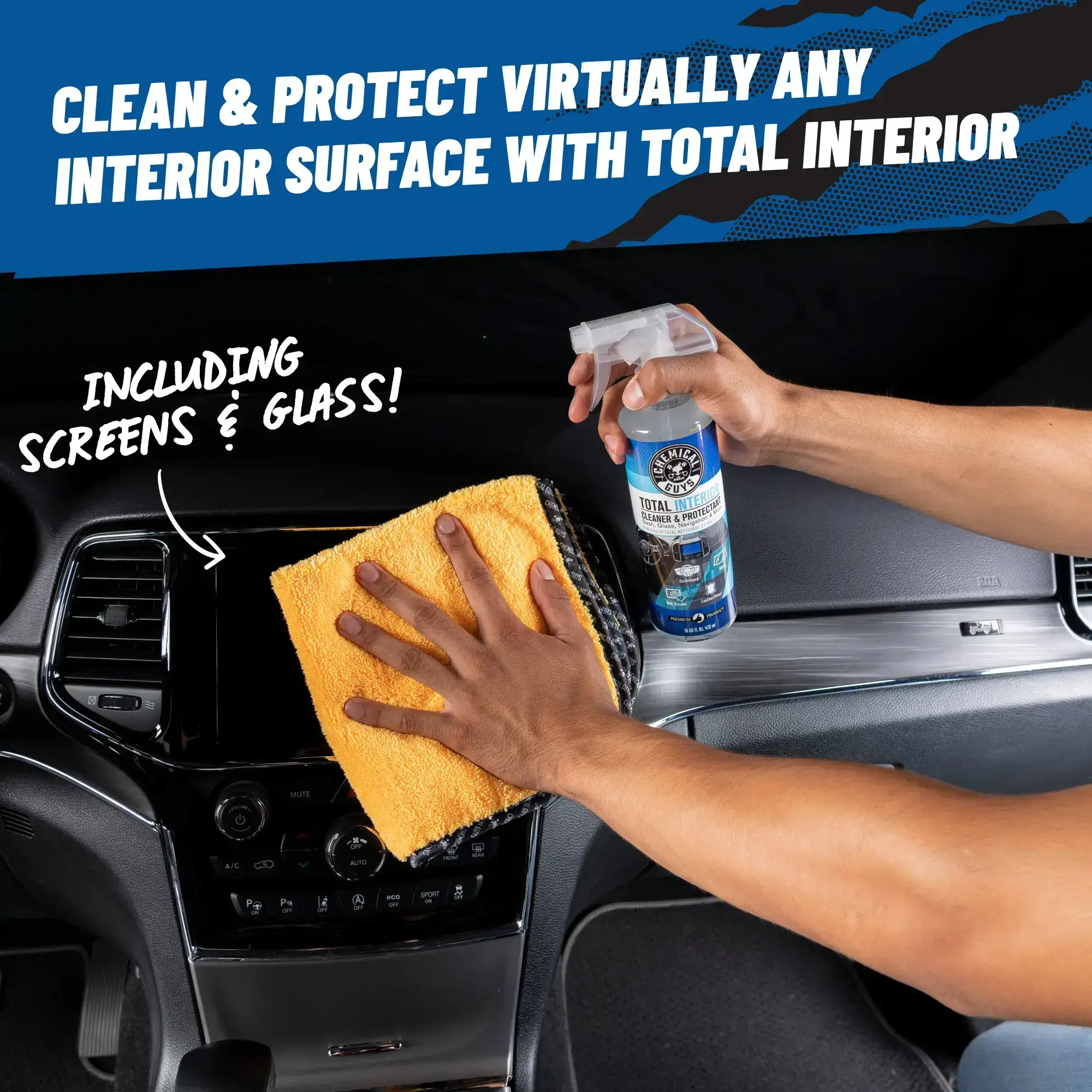 16-Piece Car Wash and Interior Cleaning Kit – Includes Camouflage Bucket, Torq Foam Cleaner, Premium Car Wash Soap, Microfiber Cloths, and Car Wash Accessories