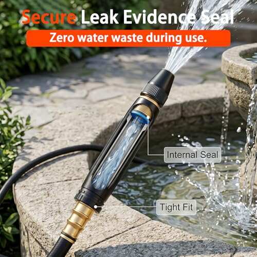 [FathersDayGift]Home High-Pressure Car Wash Spray Gun (Includes Booster Nozzle and Hose Clamp) — An Essential Choice for Watering Flowers and Vegetables, and Cleaning Your Beloved Car.