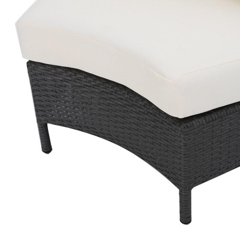 Dowd Wicker/Rattan 4 - Person Seating Group with Cushions