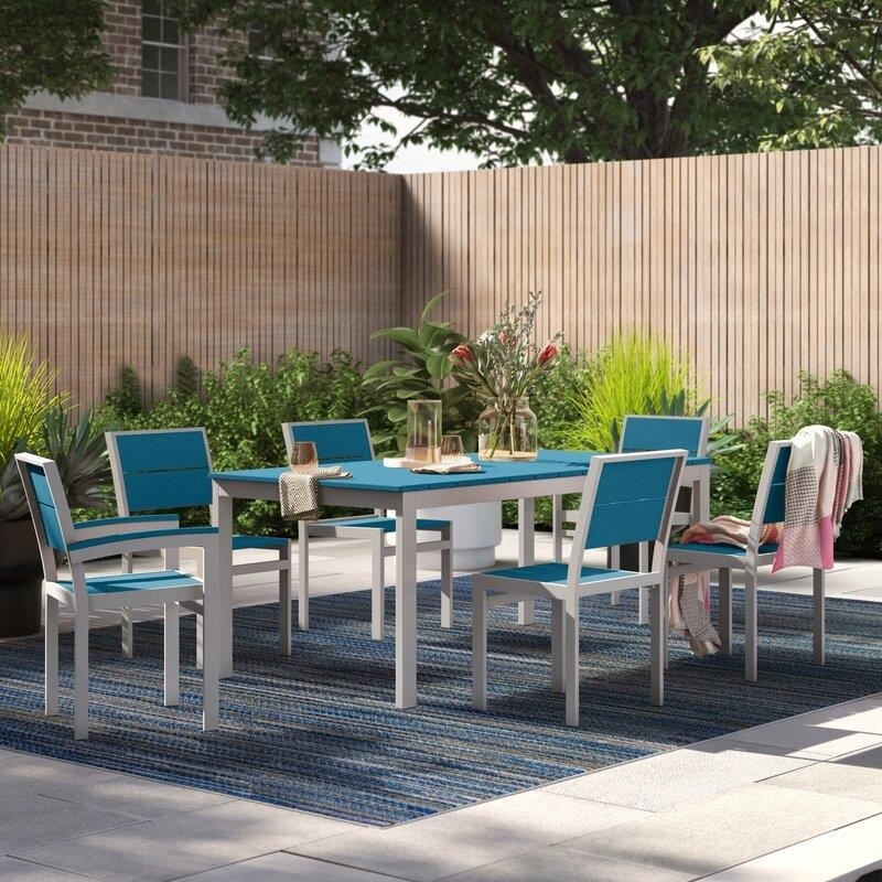 Fiona Rectangular 6 - Person 72'' Long Dining Set