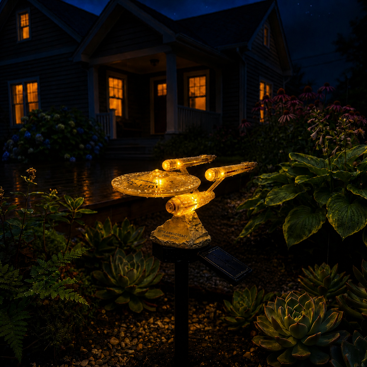✨Sci-Fi Starship Solar Garden Light