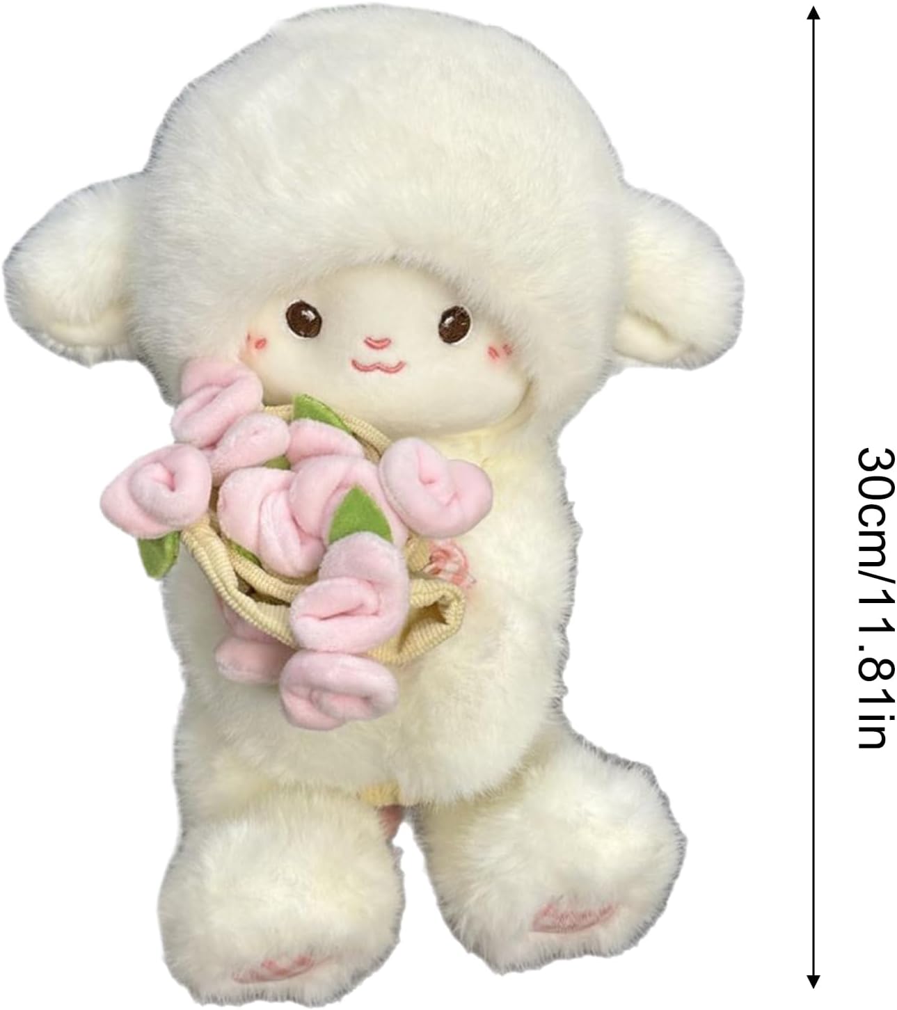 🐑 Elegant Decorative Lamb Figurine with Floral Hat