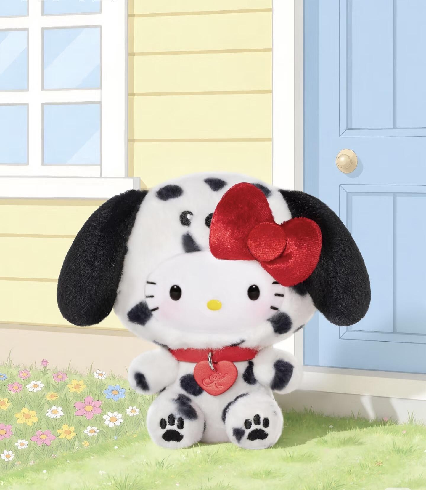Hello Kitty Puppy Party Series Plush Keychain Blind Box