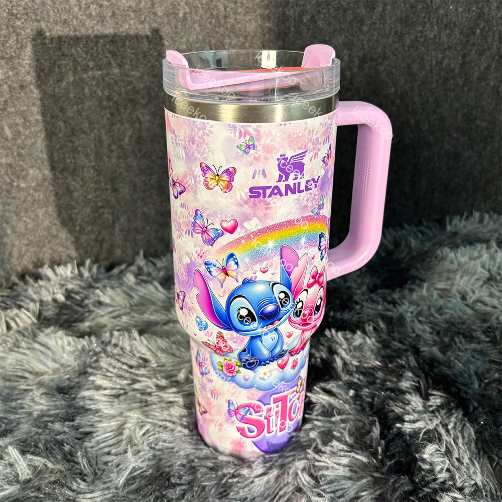 Stitch and Angel Butterfly 40oz Tumbler 🚢Free Shipping🚢