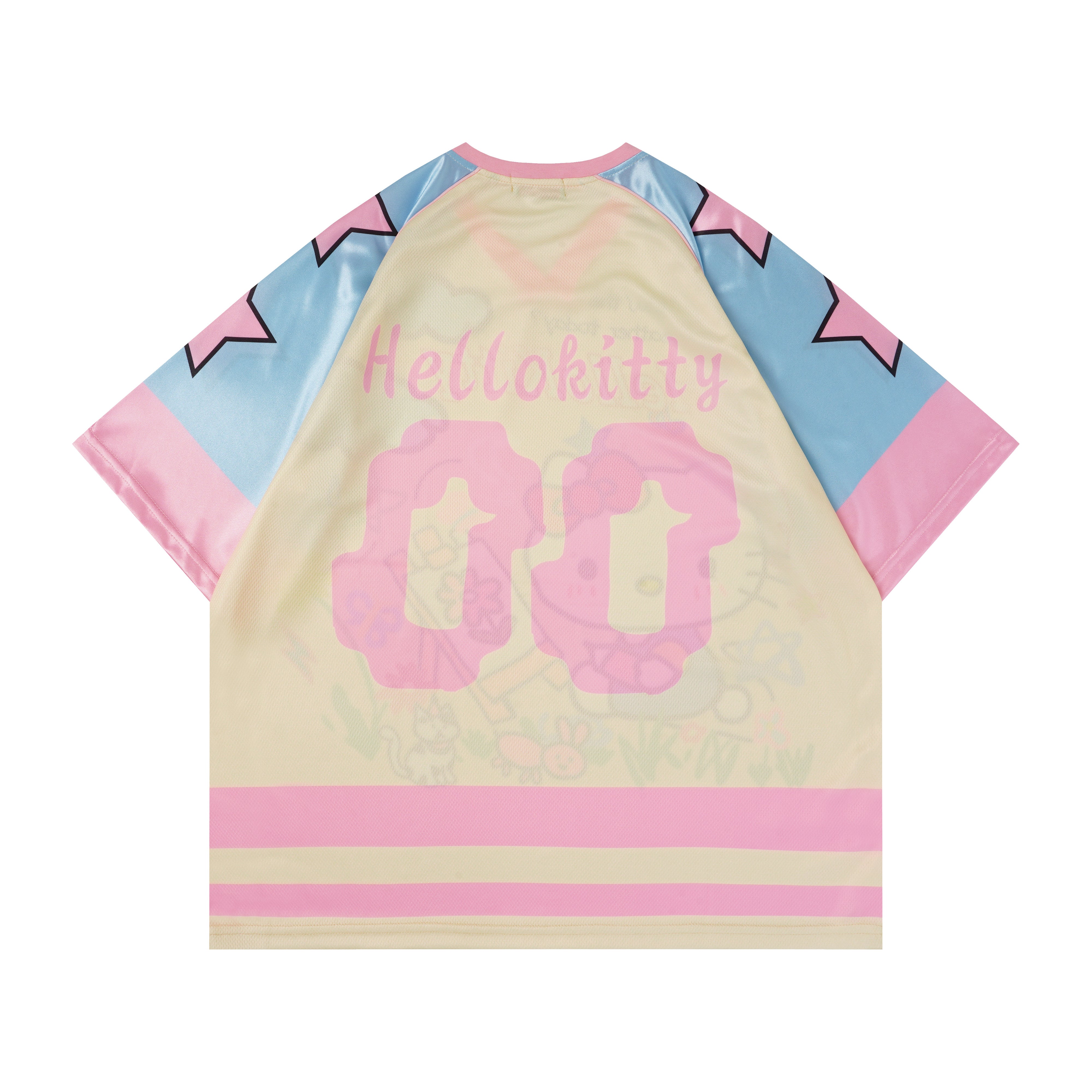 Hellokitty Jersey Shirts Loose T-Shirts