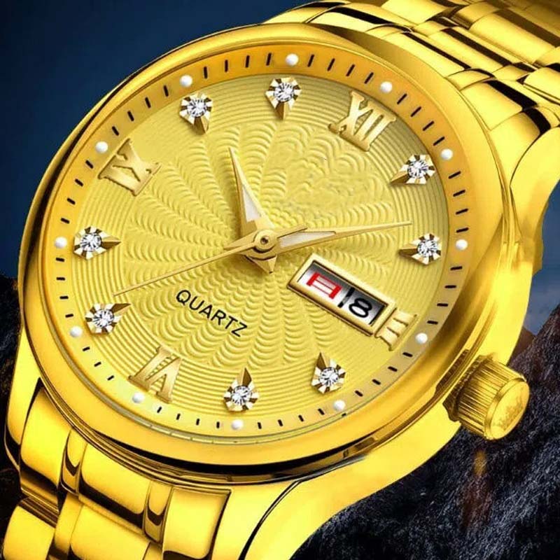 🔥Men's Two-Tone Waterproof Luminous Watch