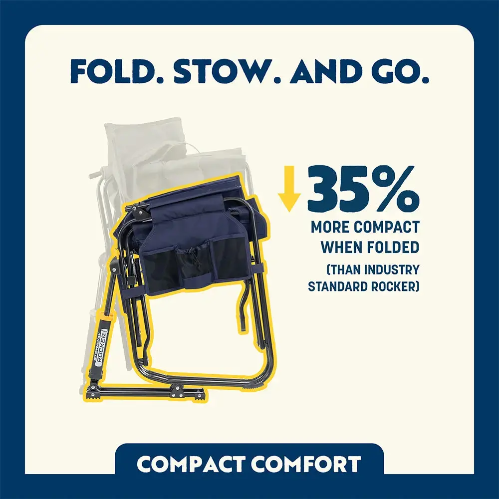 Outdoor Stowaway Rocker - Portable Camping Rocker Chair