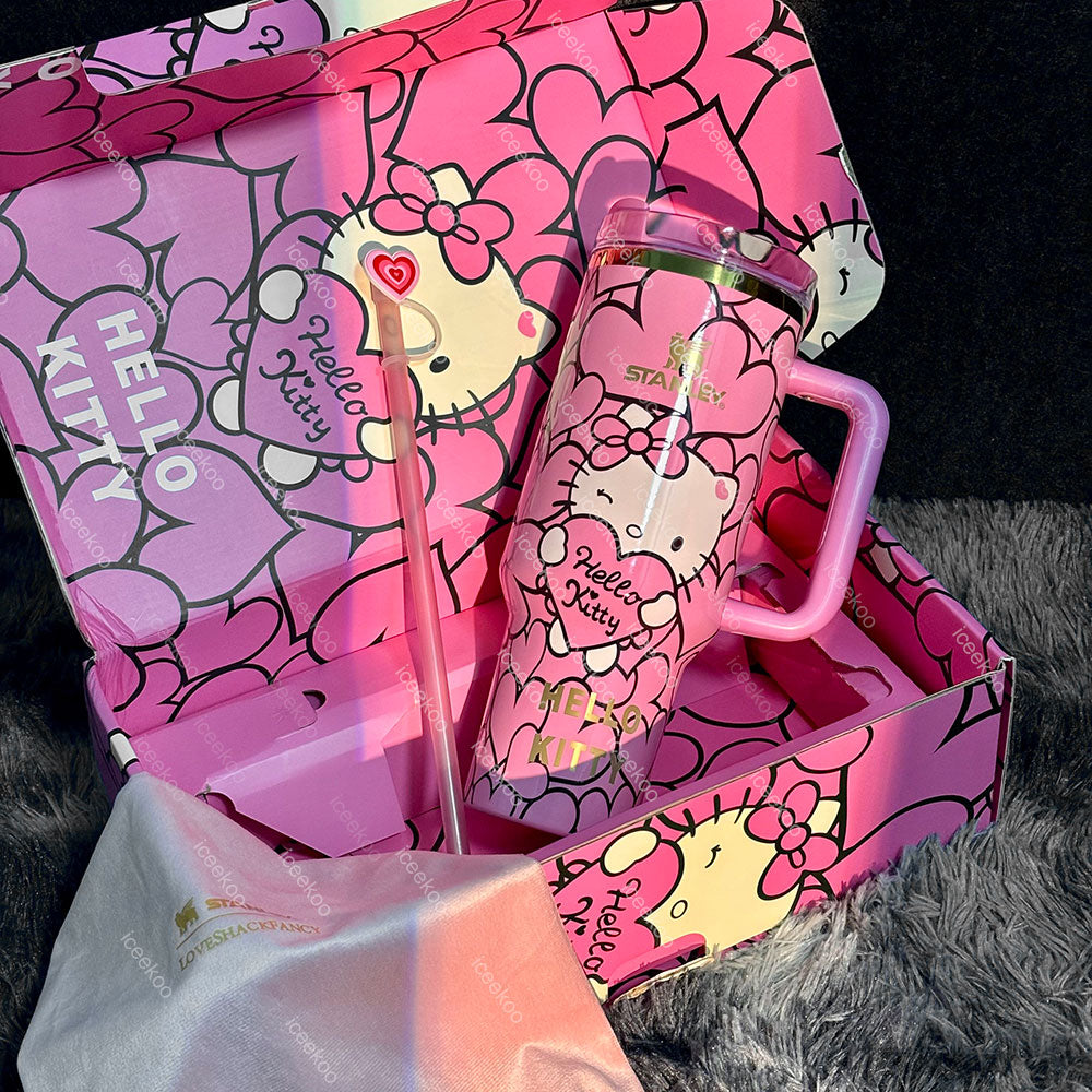 40oz Pink Kitty Tumbler 🚢Free Shipping🚢