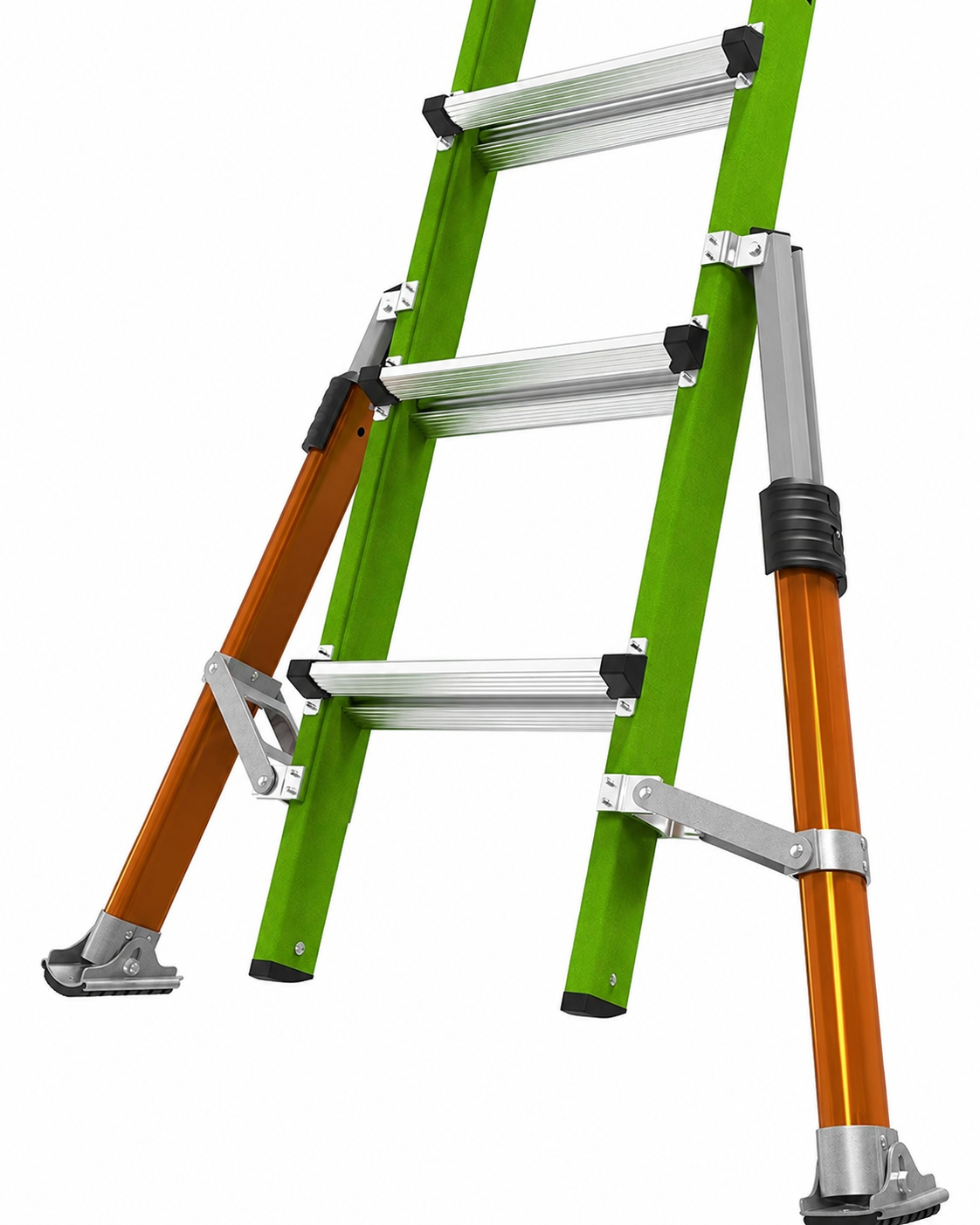 🔥 All-Terrain Multi-Position Fiberglass Ladder – Heavy-Duty, Stable & Easy to Move