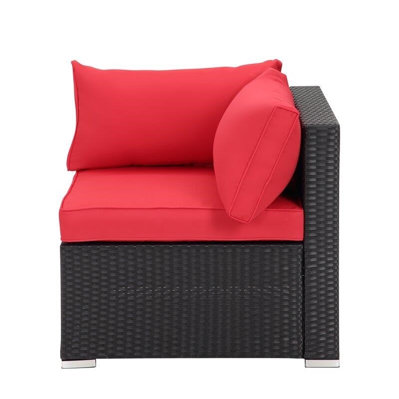 Gwendalyn Wicker/Rattan 6 - Person Seating Group with Cushions