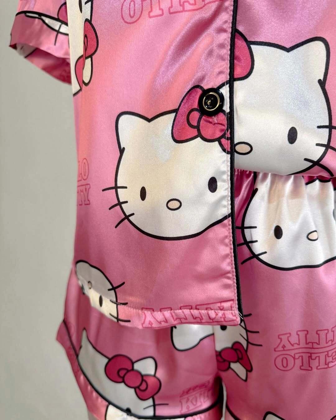 Sanrio Womens Silk Satin Pajama Sets（S-XXXL）