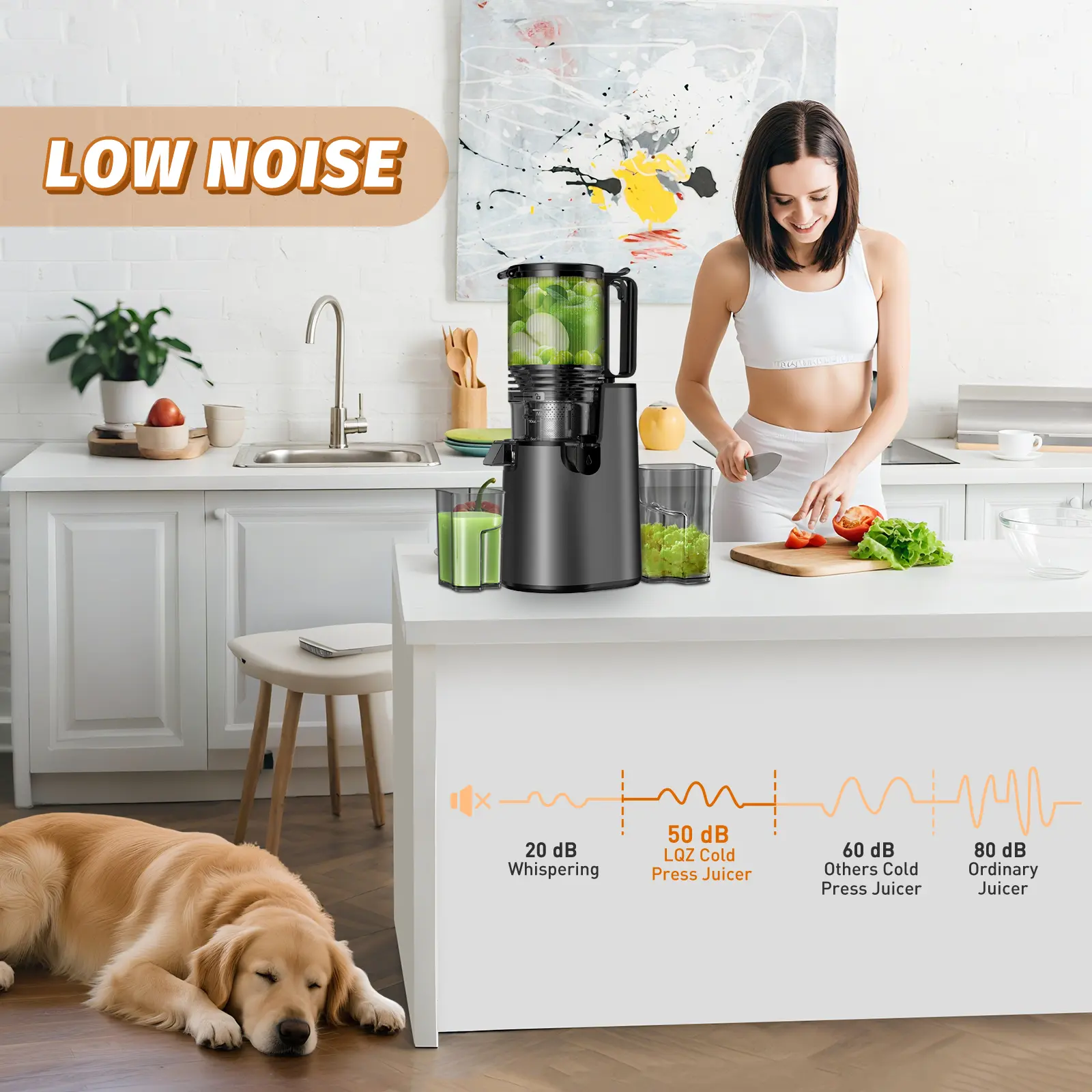 🔥 350W Cold Press Juicer – High Juice Yield, Easy Clean & Fresh Healthy Juice Every Day! 🍊🥬
