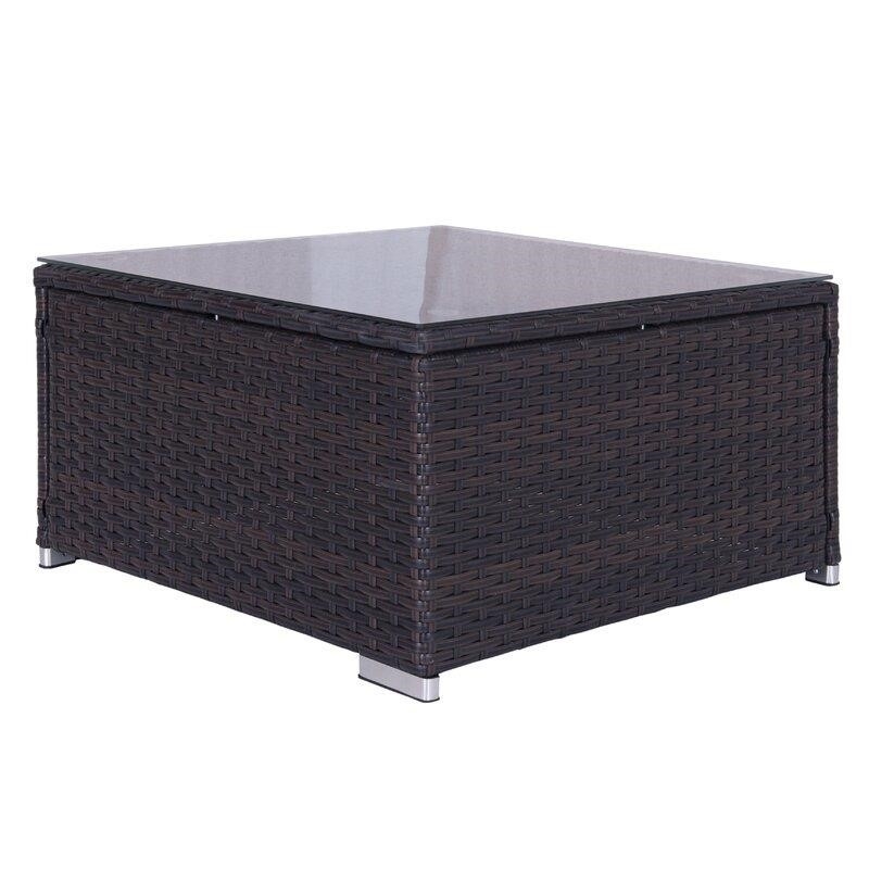 Jahala Wicker/Rattan 6 - Person Seating Group with Cushions