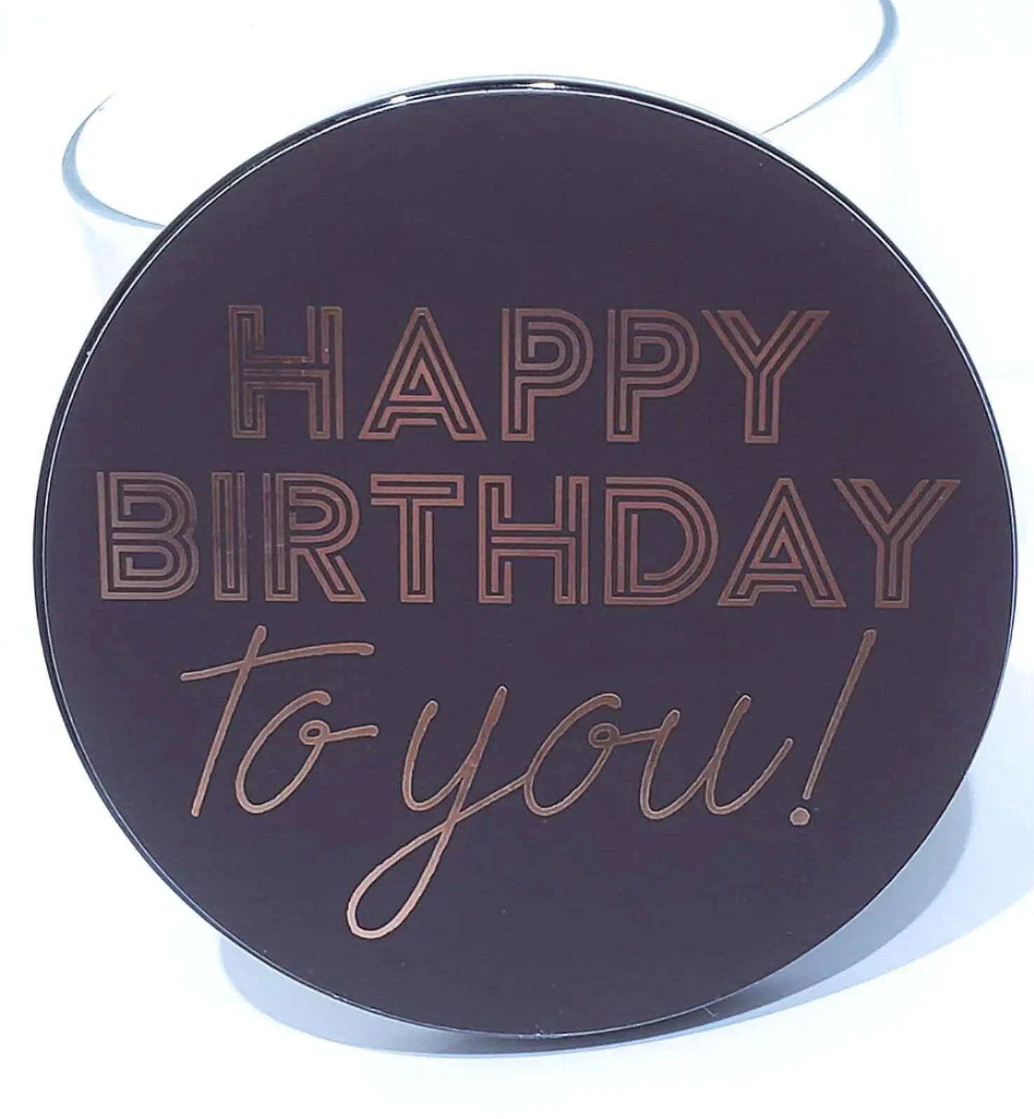 Message Lid to purchase with 3 Wick Candle HAPPY BIRTHDAY LID