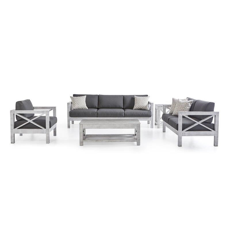 Abbi-Rose 6 - Person Seating Group with Sunbrella Cushions