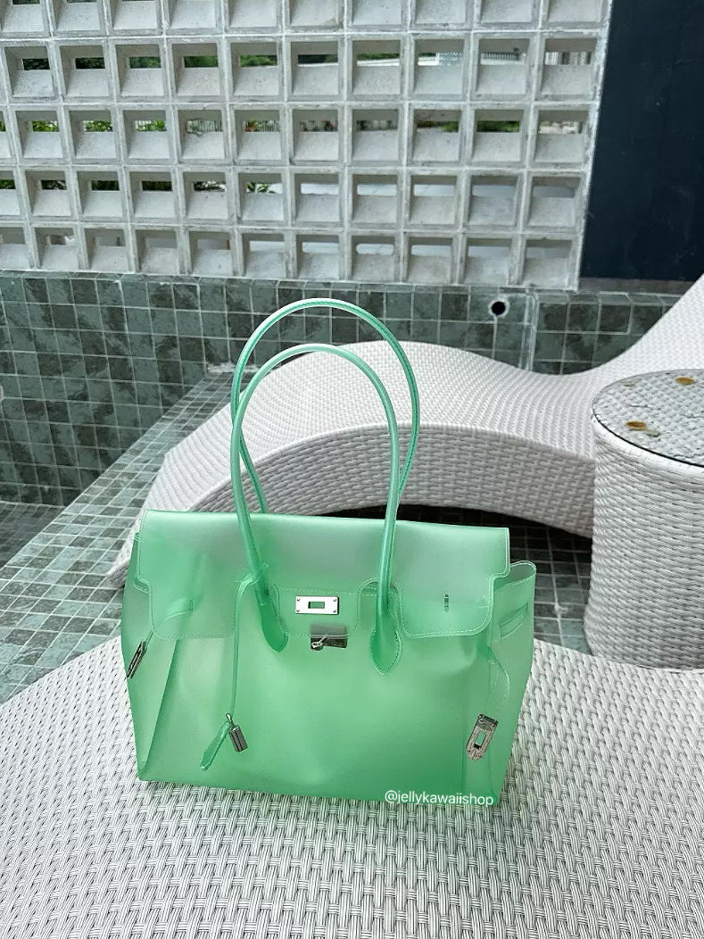 Girly Jelly Tote TPU Shoulder Bag