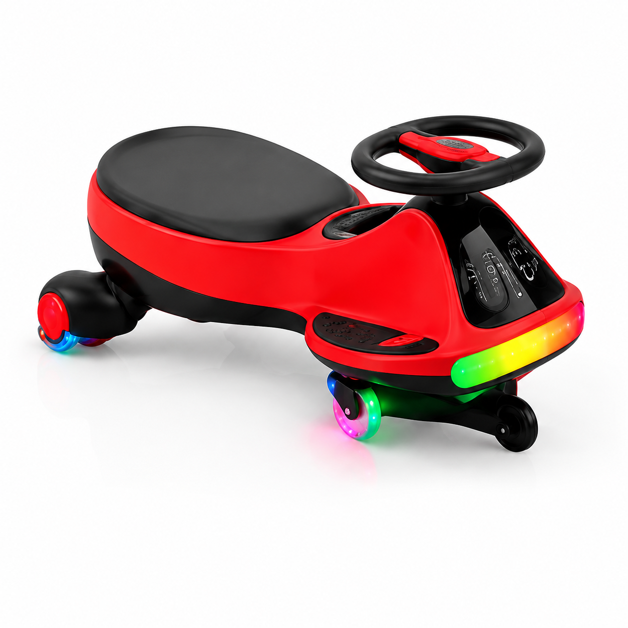 🔥 12V Electric Wiggle Car for Kids – LED Lights, Bluetooth Music & Rechargeable Ride-On Fun