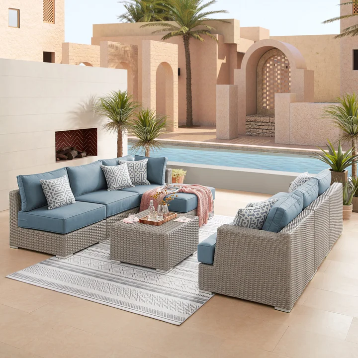 8-piece Modular Outdoor Patio Seating Set
