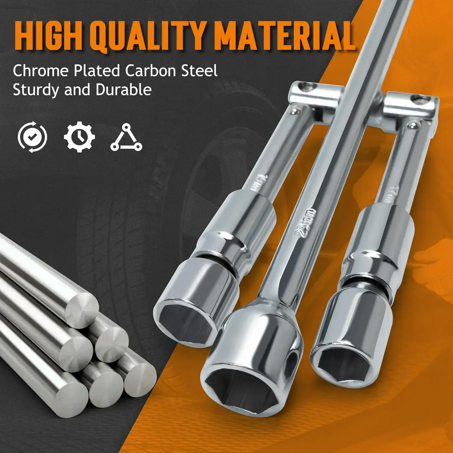 3 Ton Low Profile, Heavy-Duty Steel Racing Floor Jack with Dual Pistons Quick Lift Pump, with Lug Wrench Lifting Range 3.35