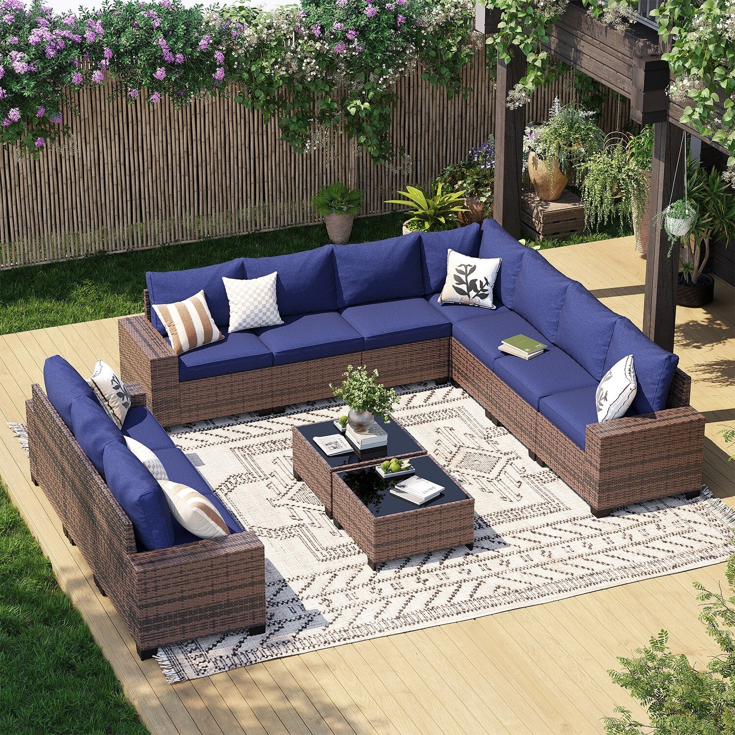 Patio Furniture Set , Outdoor Sectional Sofa Set