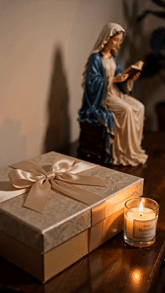 🎁Last Day 49% OFF-📚🕊️ Bring Divine Peace to Your Library. Virgin Mary Reading Figure