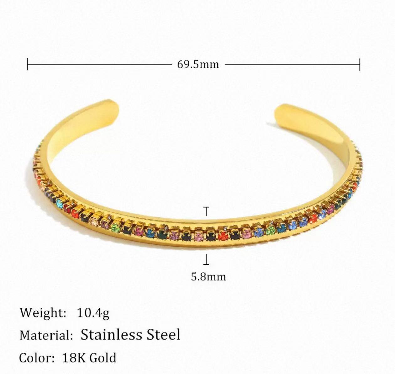 🌈 Rainbow Gemstone Necklace