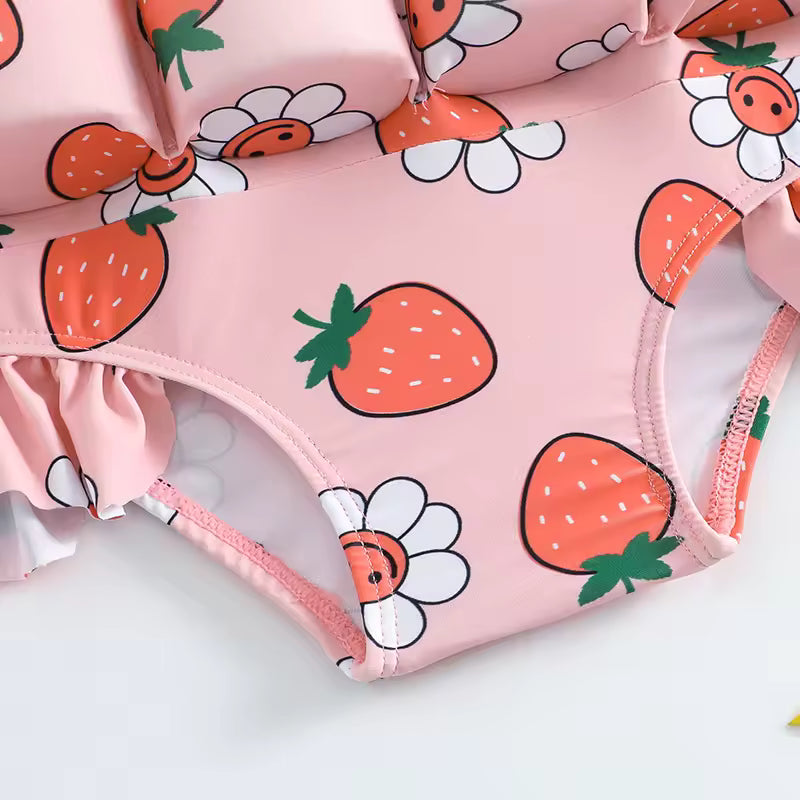 Kids Swimming Training Suit with Foam Support & Swim Cap 🏊‍♂️✨