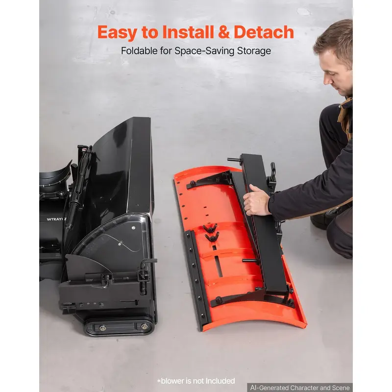 Snow Plow Kit 22-32 in Adjustable Universal Blade