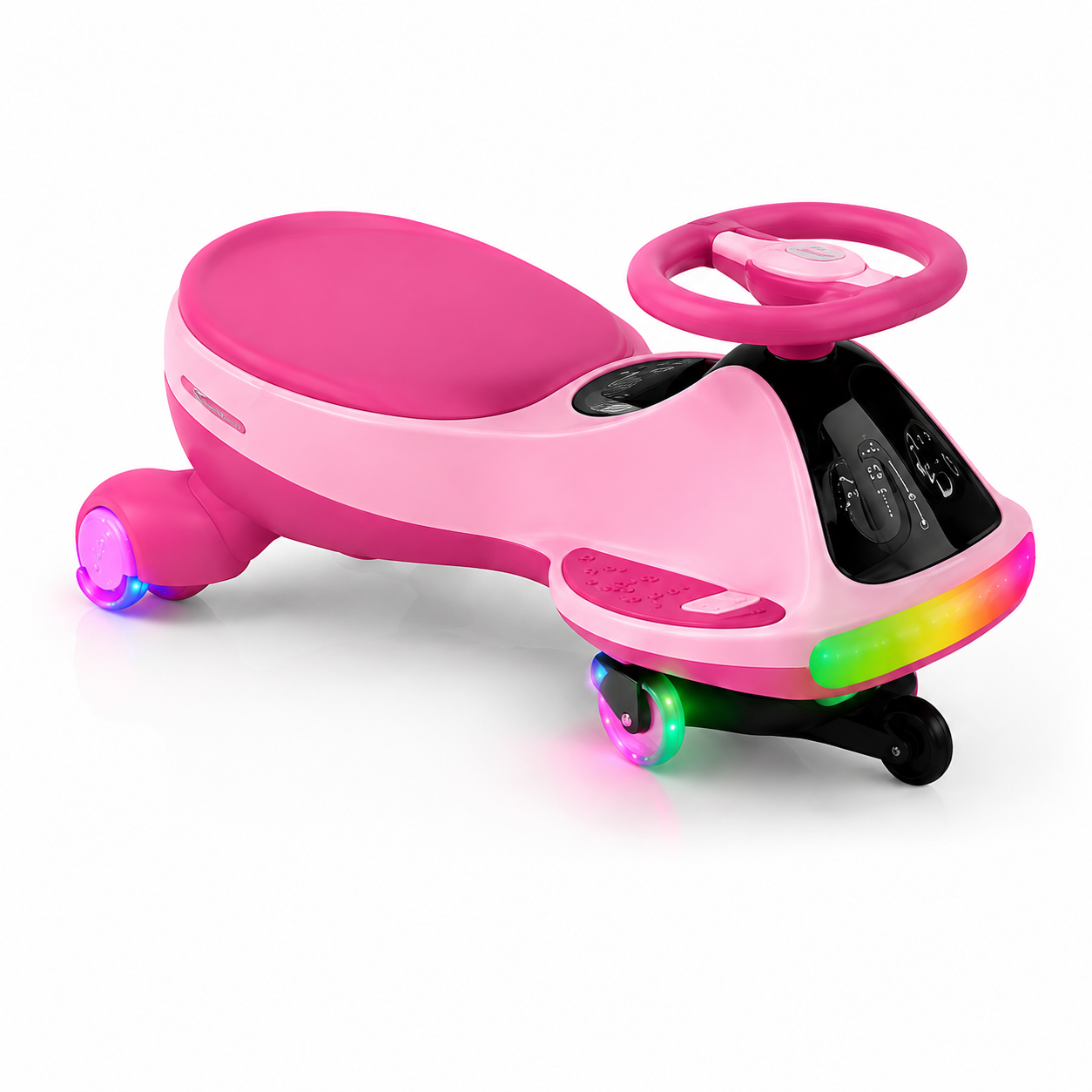 🔥 12V Electric Wiggle Car for Kids – LED Lights, Bluetooth Music & Rechargeable Ride-On Fun