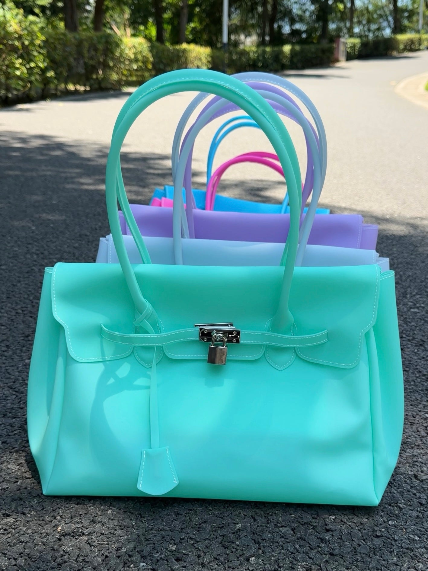 Girly Jelly Tote Shoulder Bag
