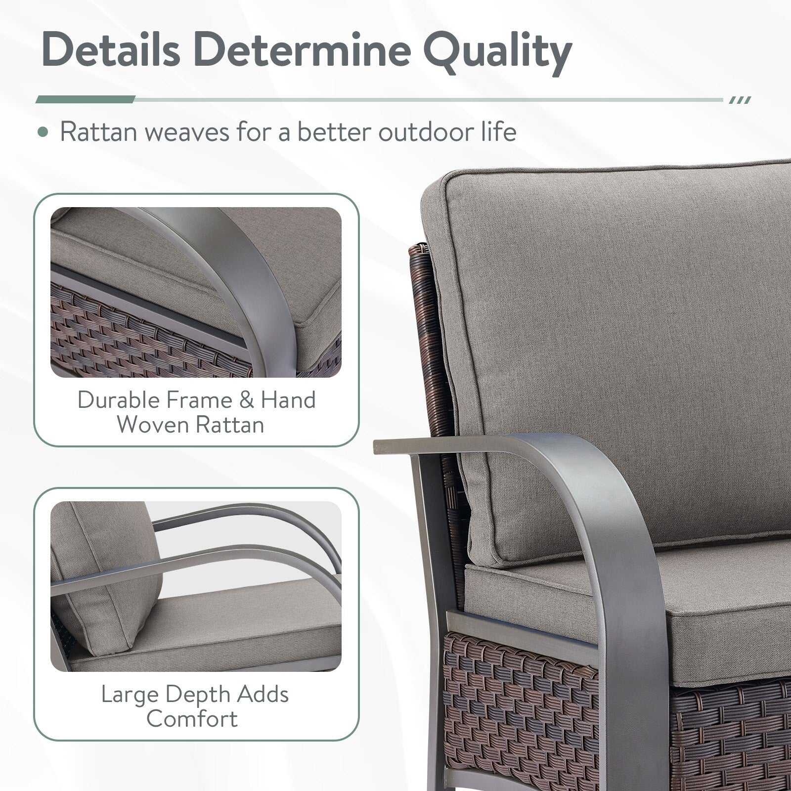 Outdoor Patio Chair with Fire Pit Table Set