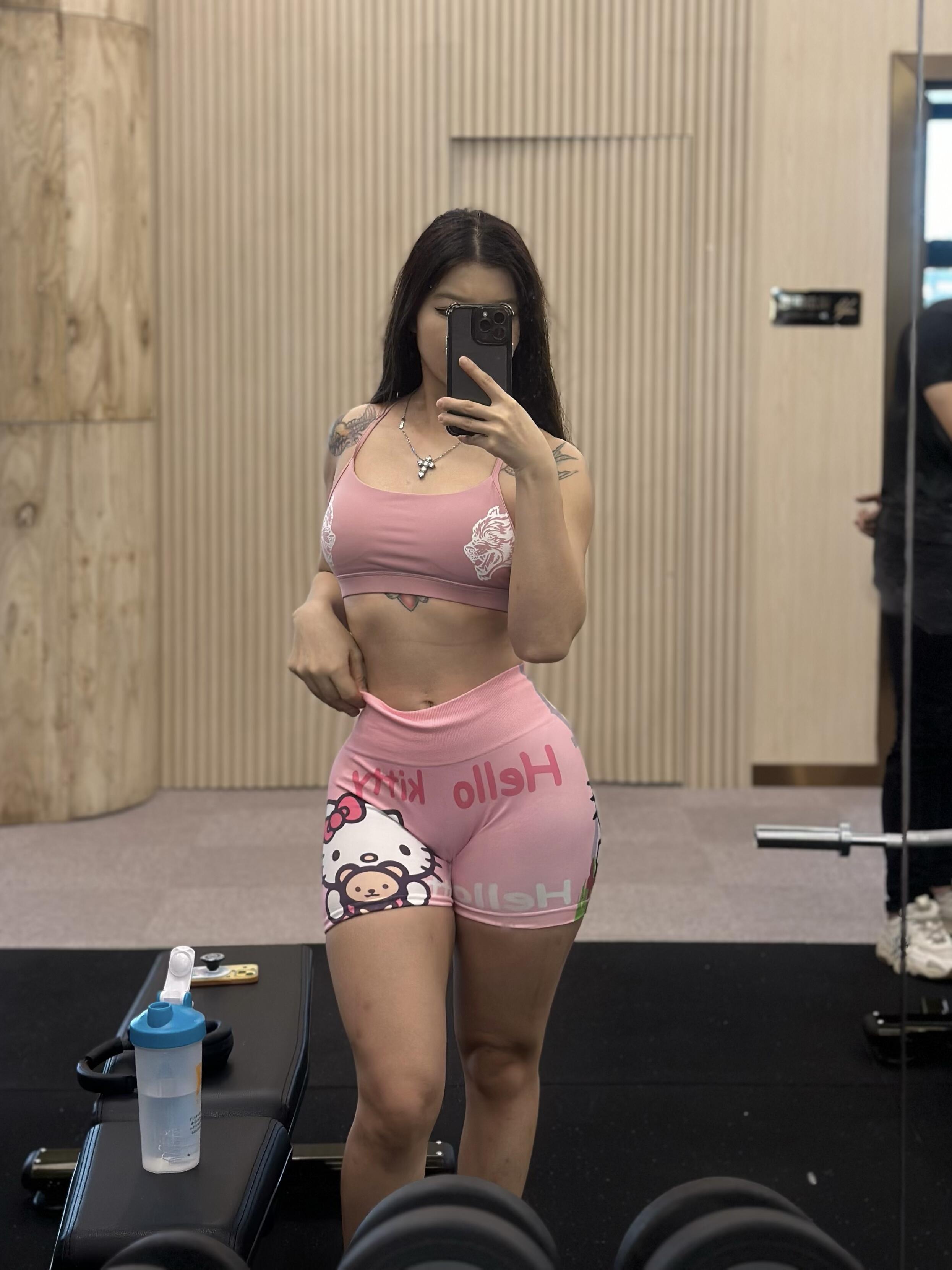 Hellokitty Workout Shorts Gym Yoga Running Sport Fitness Shorts