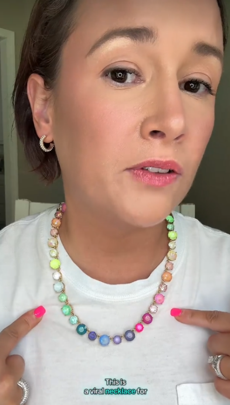 🌈 Rainbow Gemstone Necklace