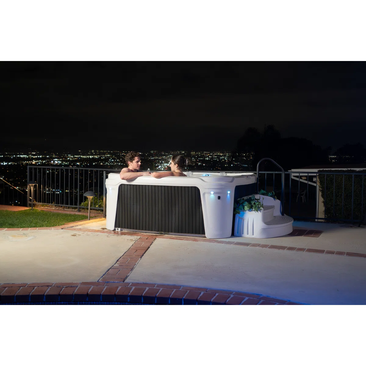 DayDream 3500 Ensemble 7-Person 35-Jet Plug & Play Hot Tub with Ozonator AR4-HU2-WTBE