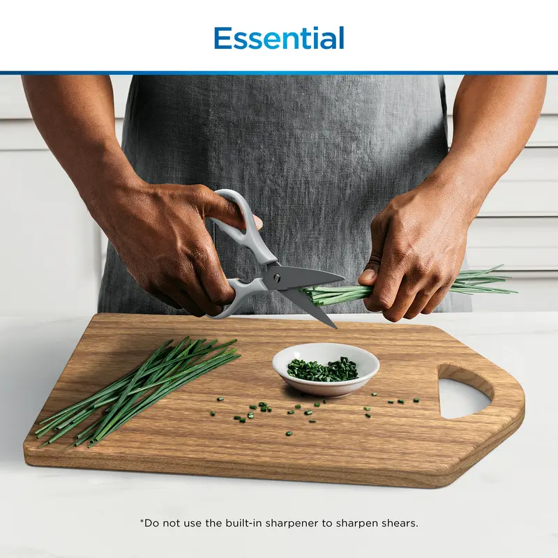 🔪 Special Offer — 12-Piece Stainless Steel Kitchen Knife Set with Built-In Sharpener & White Storage Block ✨
