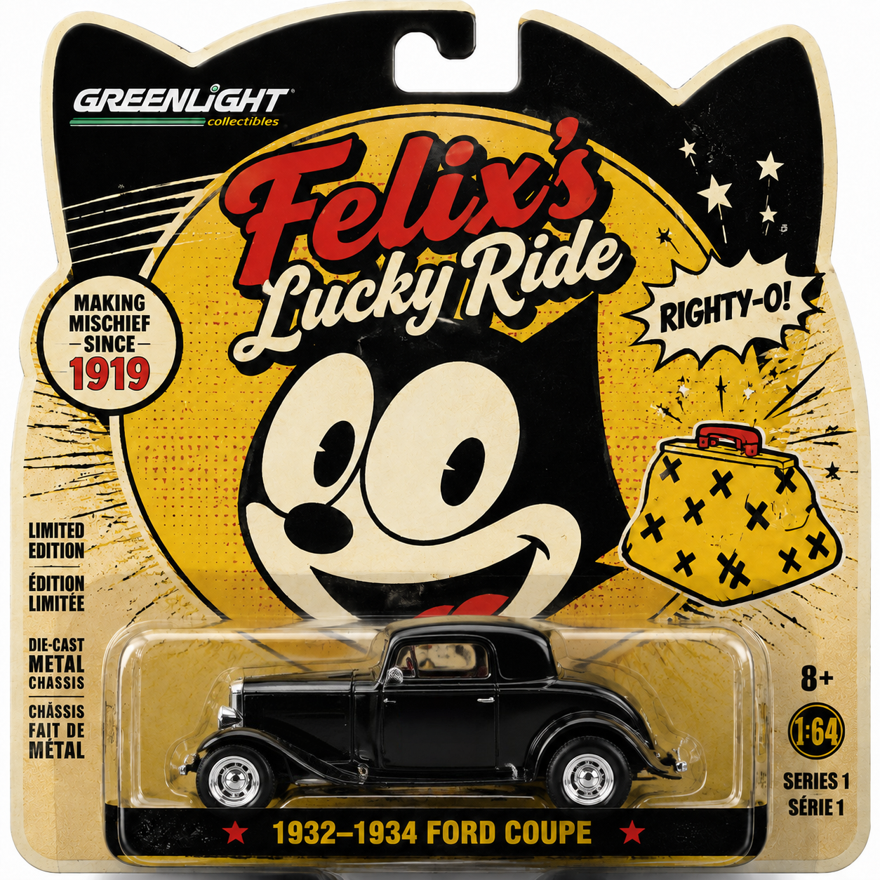 L R 1932–1934 Ford Coupe Model Car