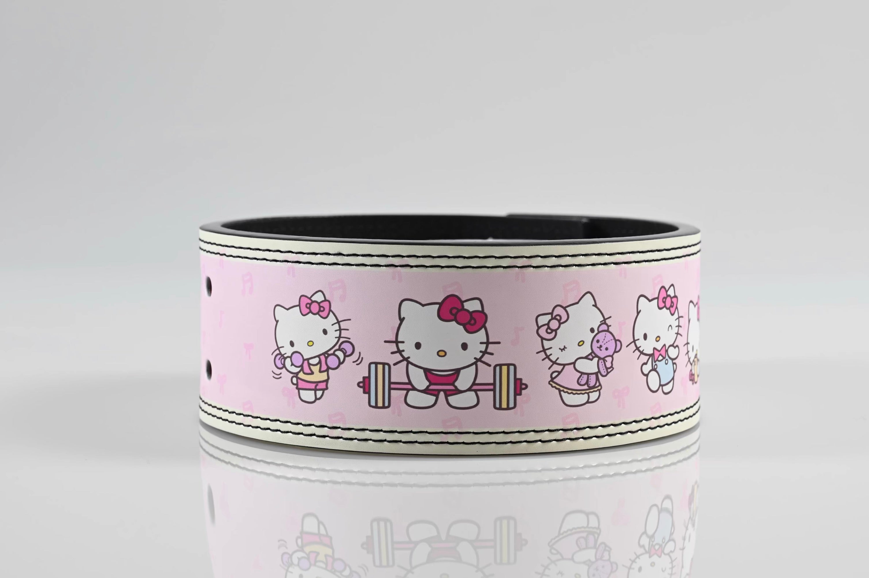Hello Kitty Weight Lifting Belt Leather Gym Belts Back Support