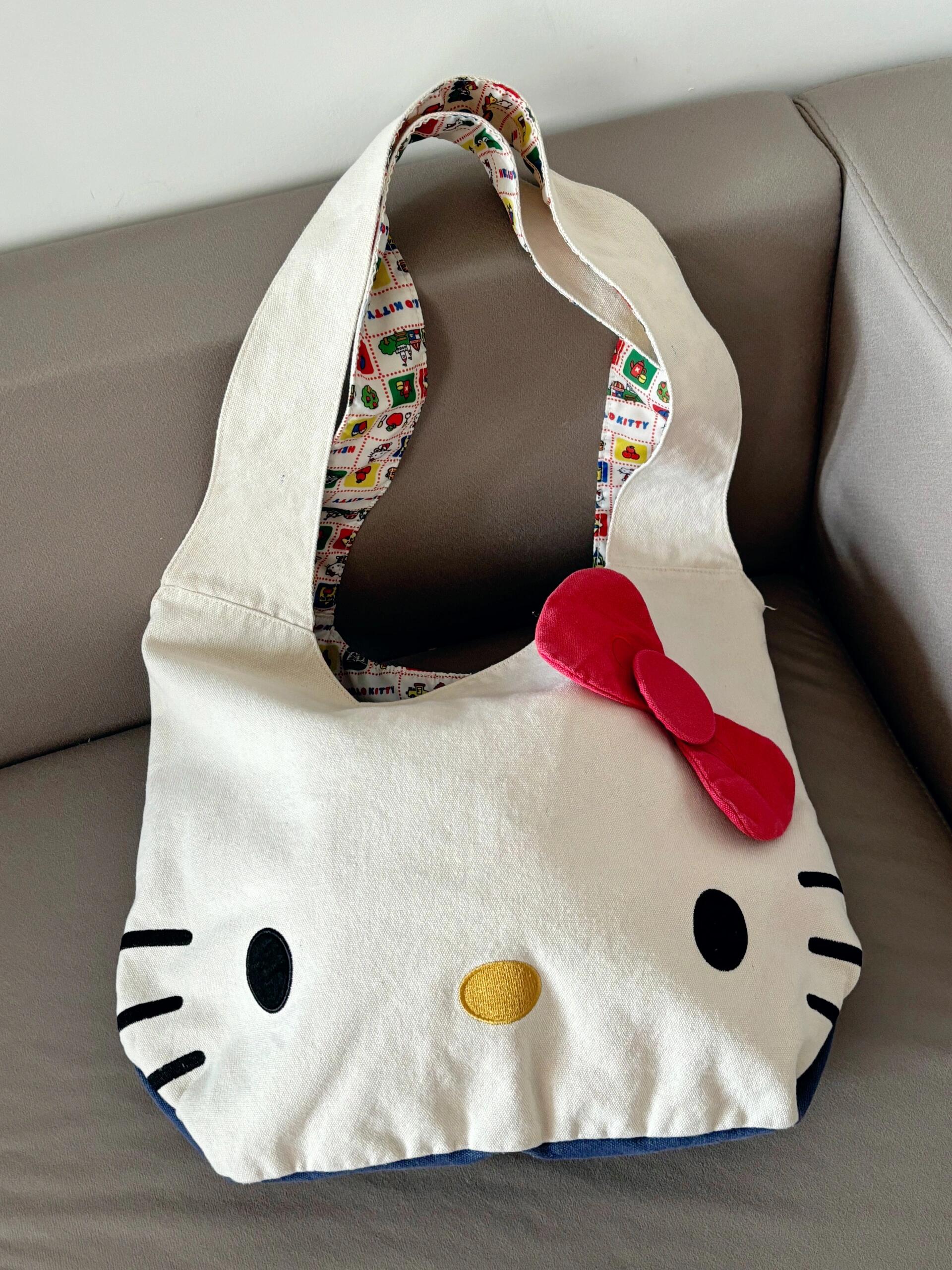Hellokitty Tote Bag Shopping Bag Gym Bag Cat Lunch Bag