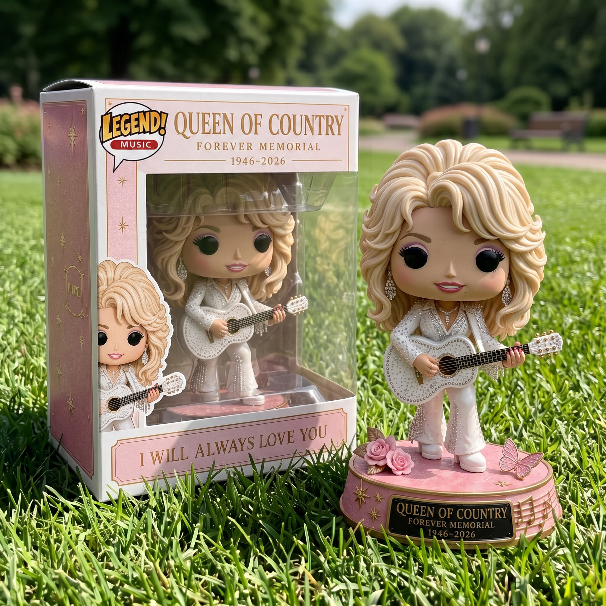 Dolly Parton Memorial Pop Figure