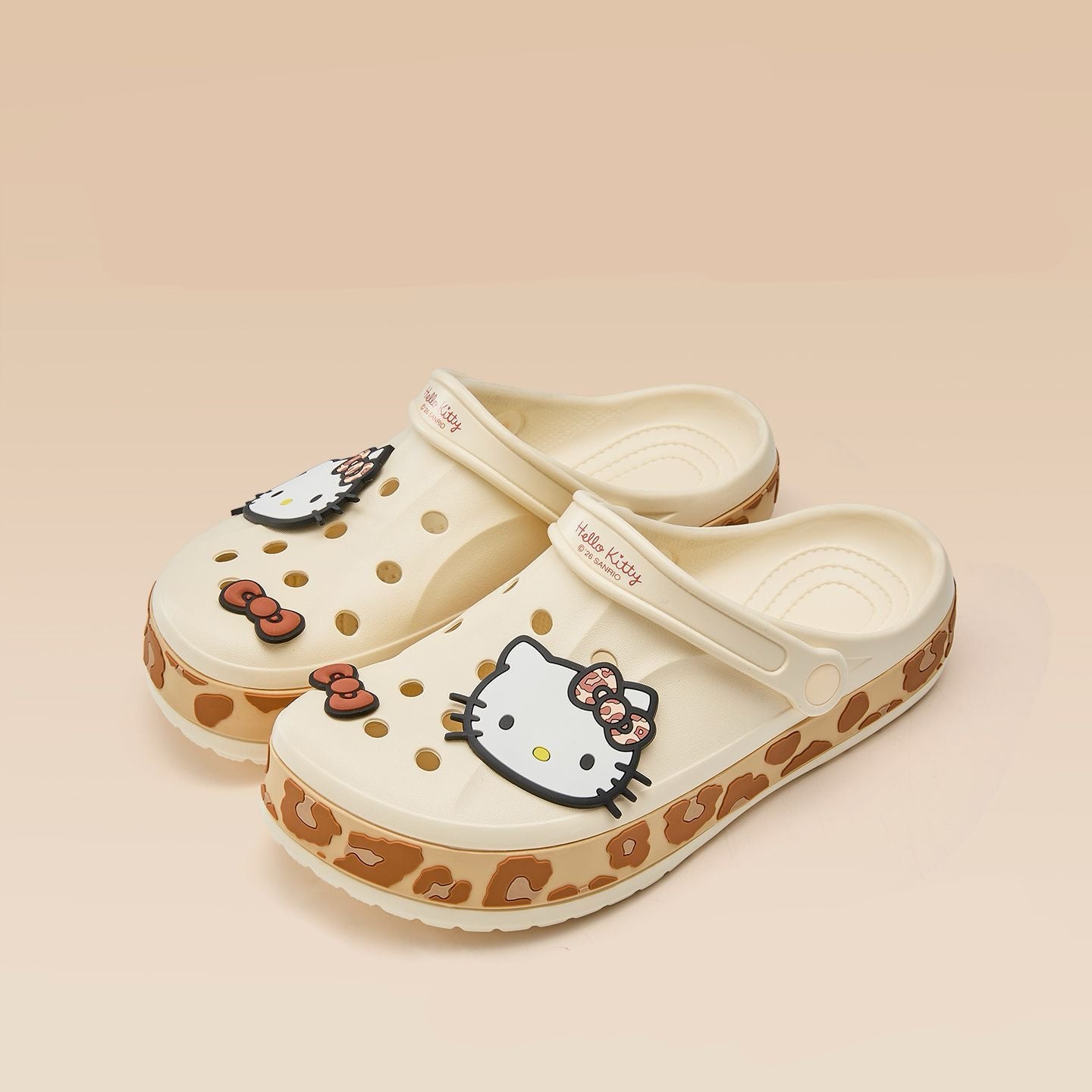 Hello Kitty Leopard-print Clogs Sandal Shoes