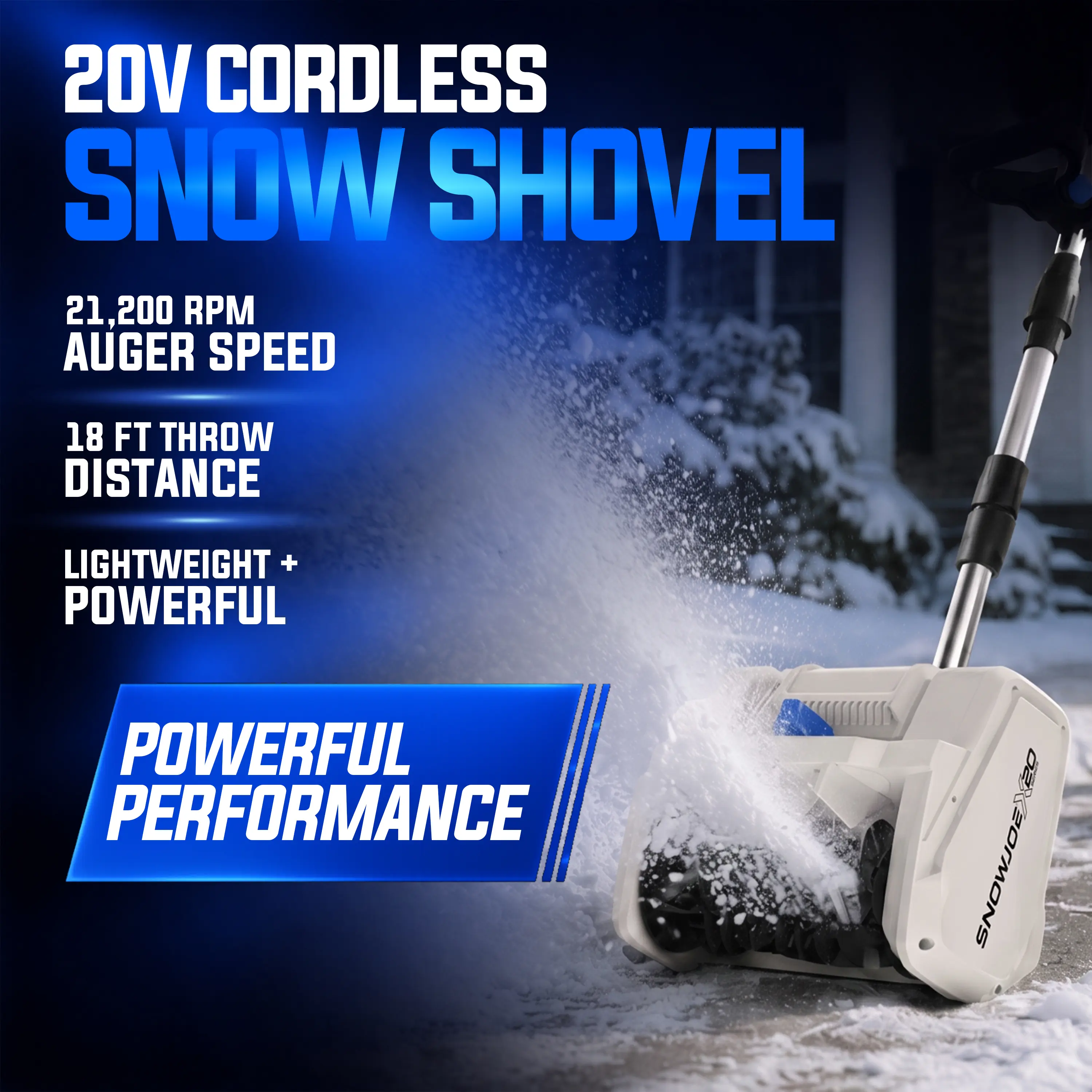 20V Cordless Snow Shovel Kit (X20)