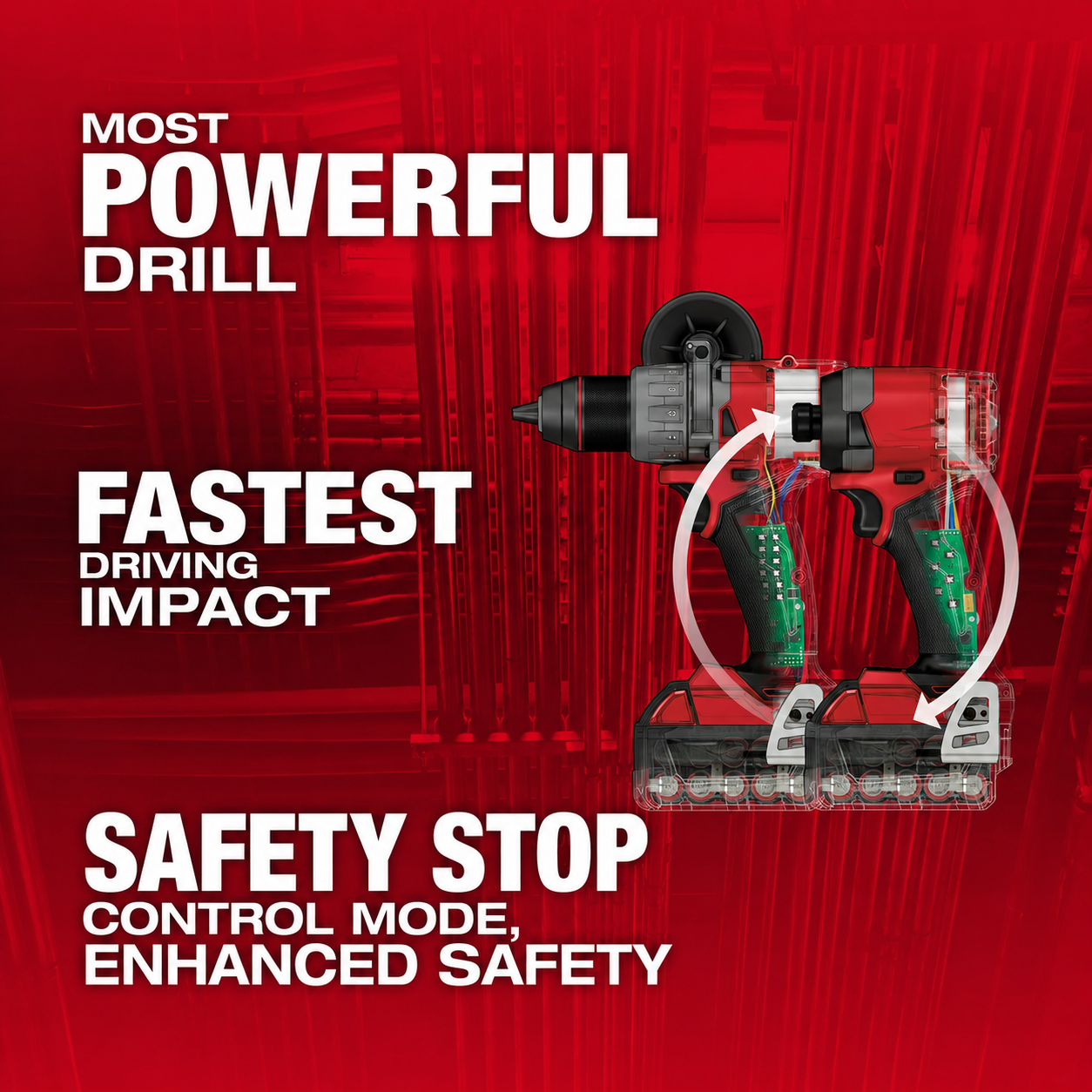 🔥 18V Brushless Cordless Drill & Impact Driver Combo Kit with 2 Batteries & Case