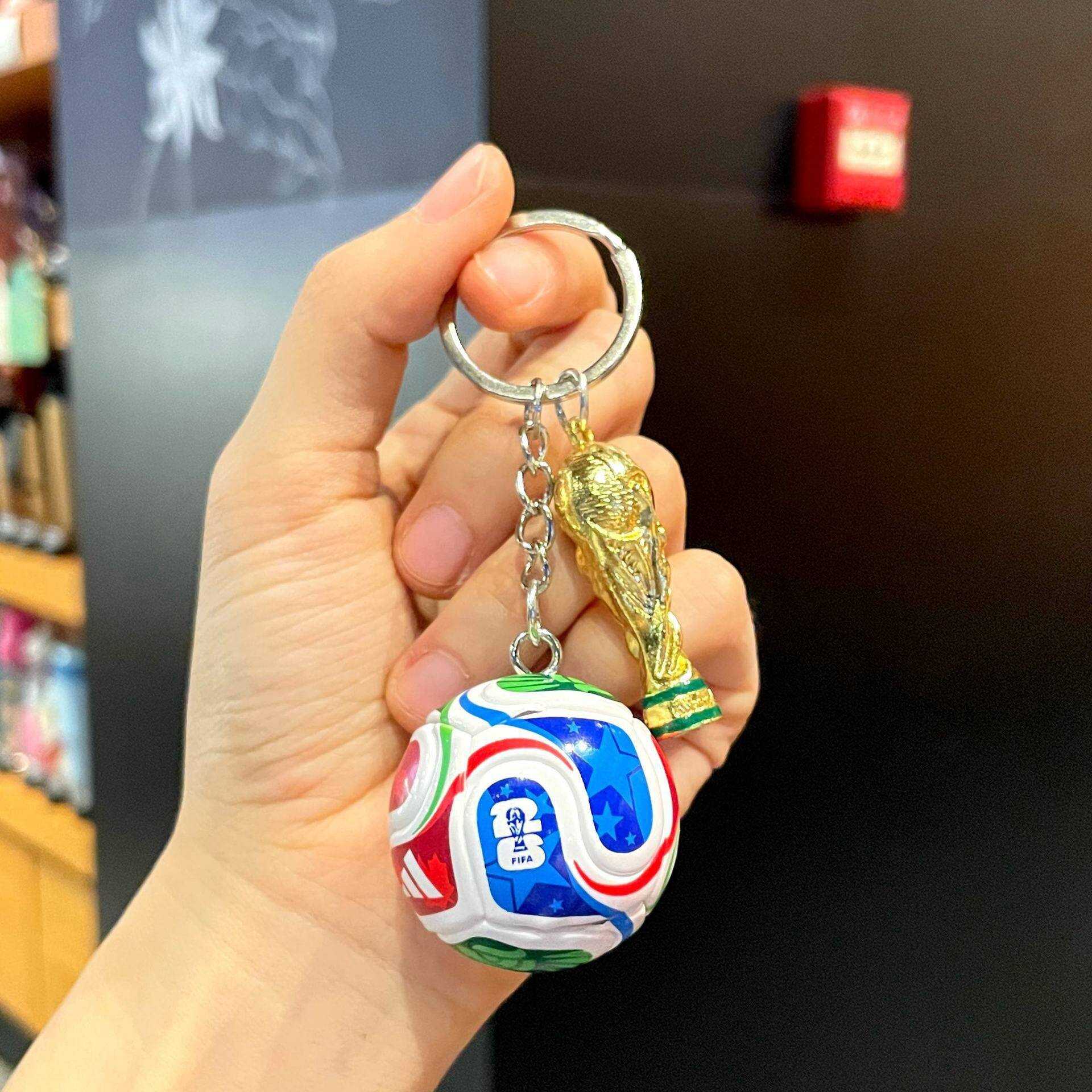 ⚽🏆 Trophy & Ball Keychain