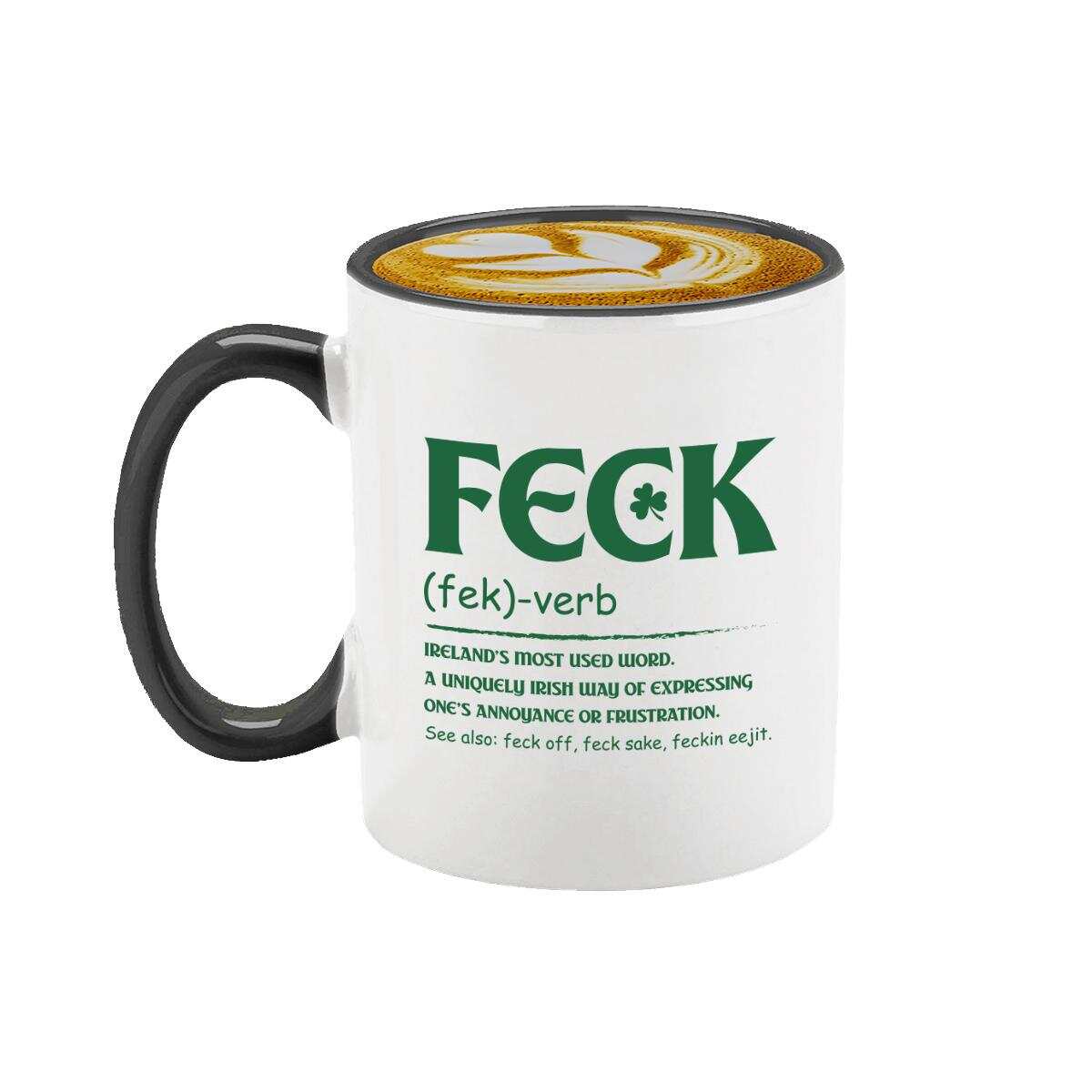 Funny Irish 'Feck' Coffee Mug - St. Patrick's Day Gift