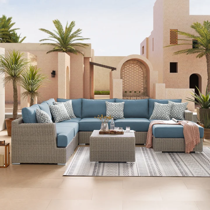 8-piece Modular Outdoor Patio Seating Set